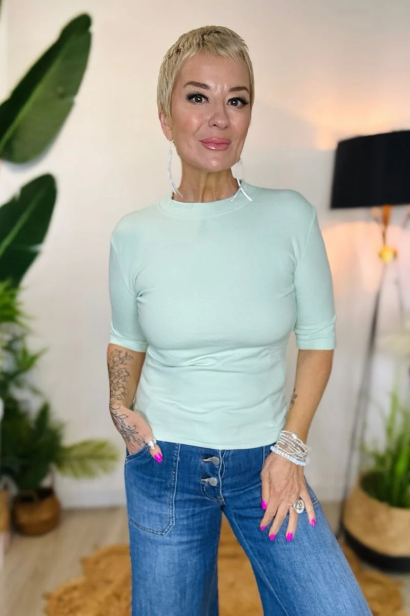 3/4 Length Sleeve Base Layer Top - Image 4