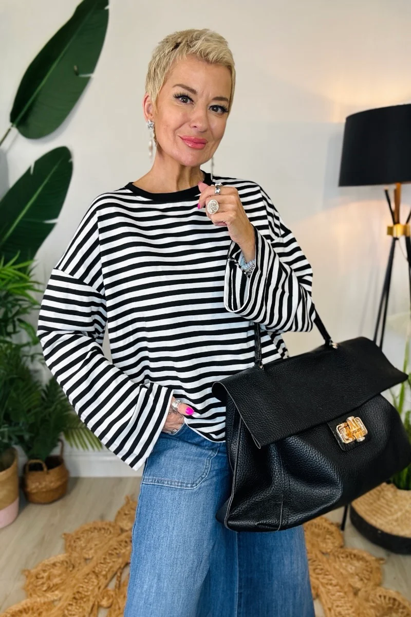 All Striped Out Sweat Top - Image 2