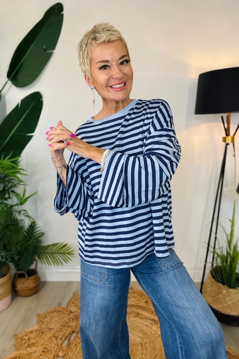 All Striped Out Sweat Top - Image 3