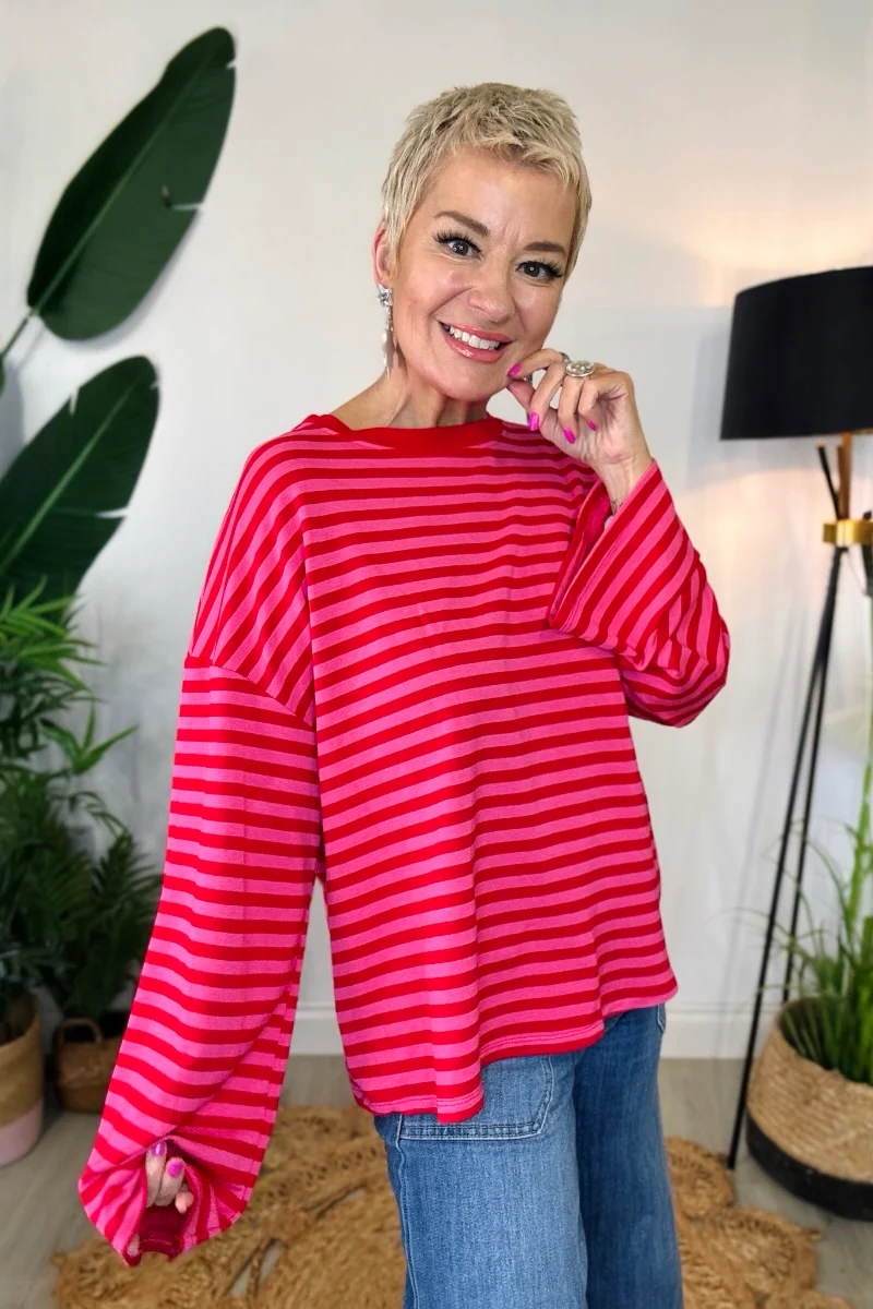 All Striped Out Sweat Top - Image 4