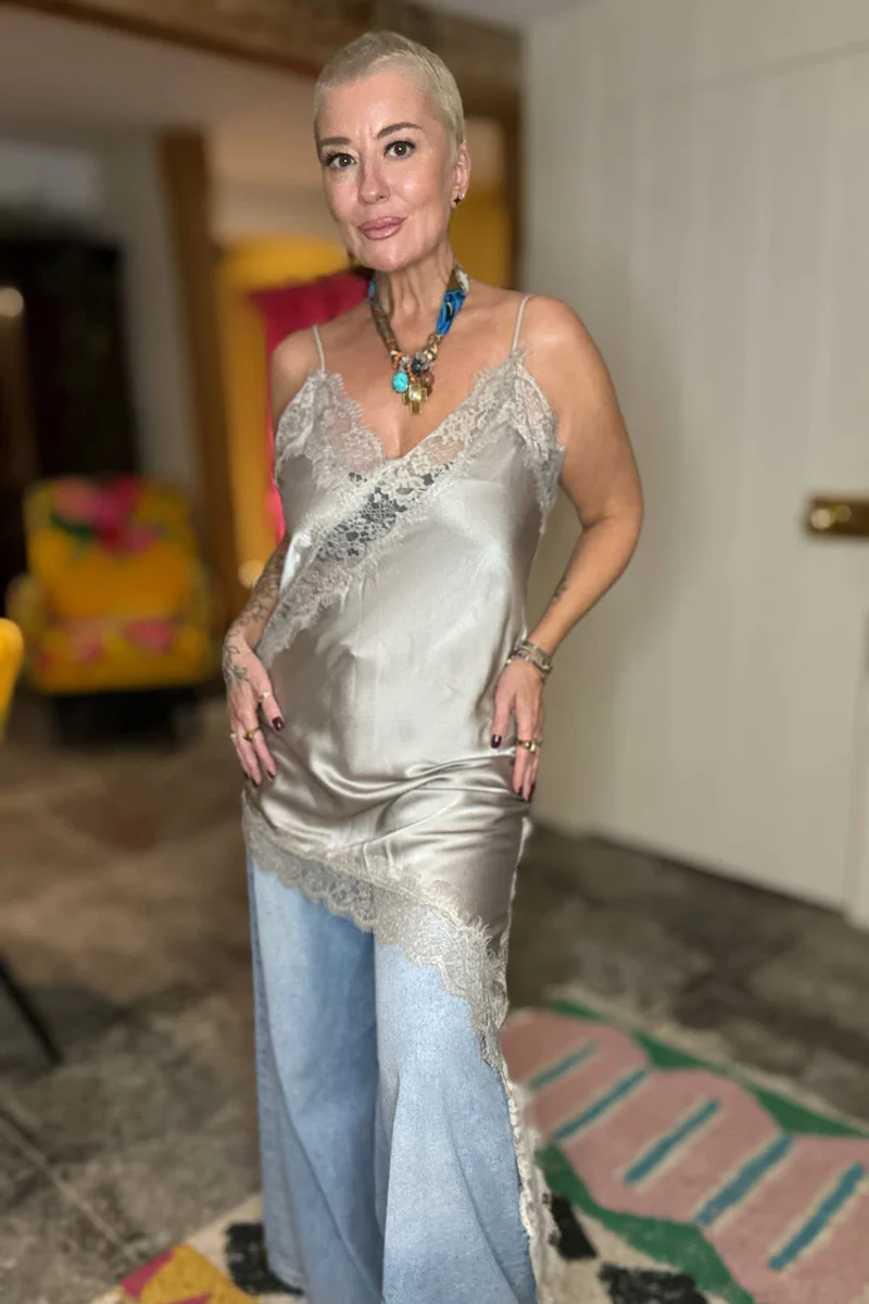 Asymmetric Slip Dress - Image 4