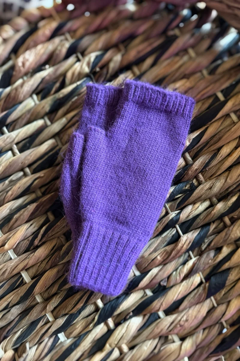 Cashmere Fingerless Gloves - Image 3