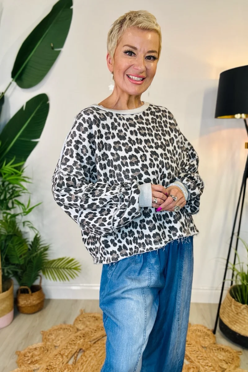 Chelsea Leopard Print Sweatshirt