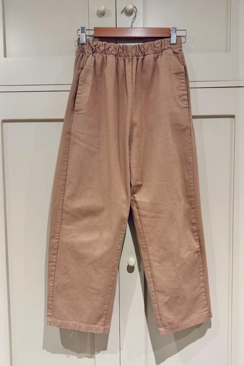 Cotton Barrel Leg Trousers - Image 9