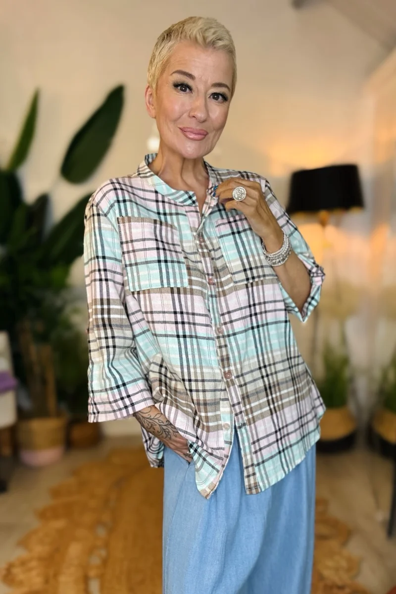 Cotton Check Shirt - Image 2