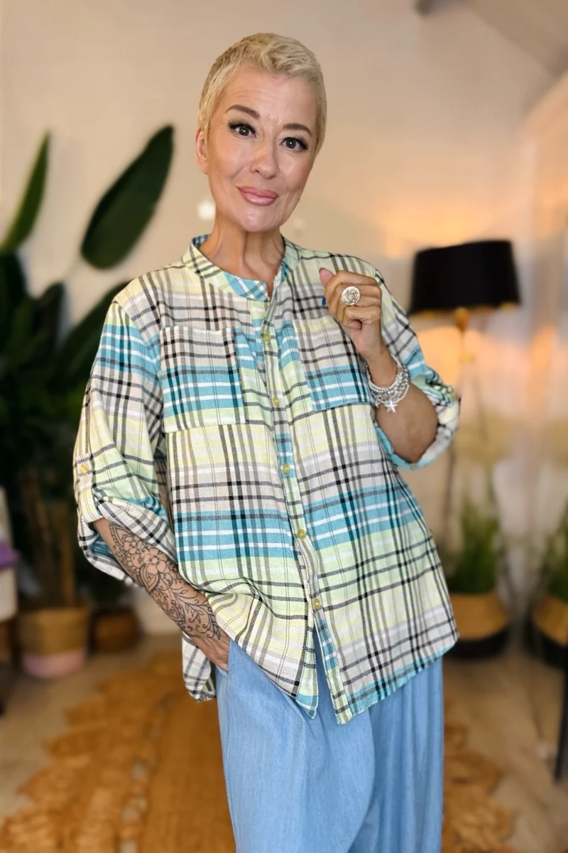 Cotton Check Shirt - Image 3