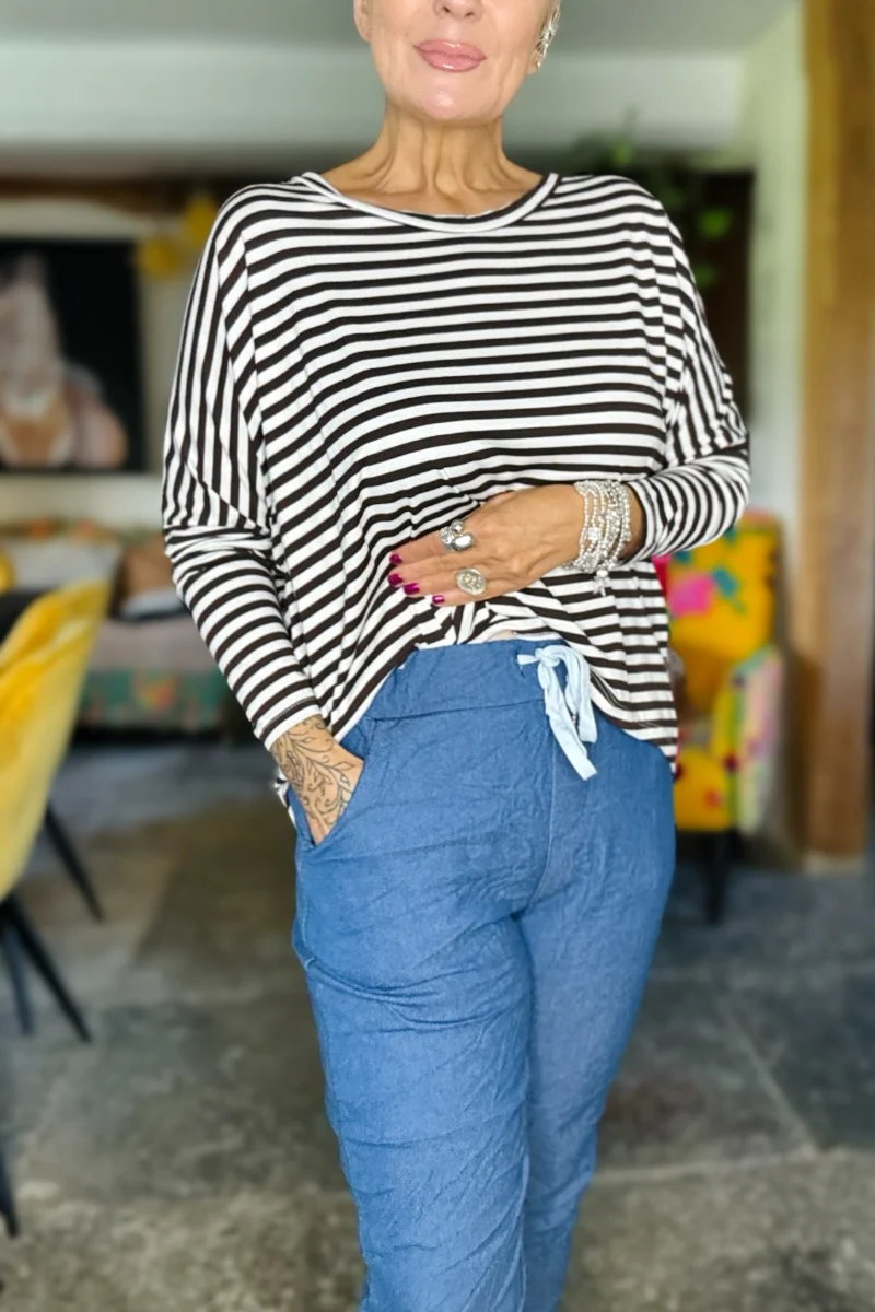 Crushed Denim Magic Trousers - Image 2