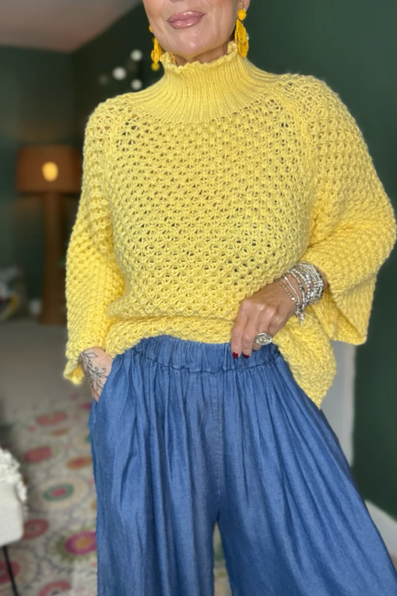 Denim Balloon Trousers - Image 2