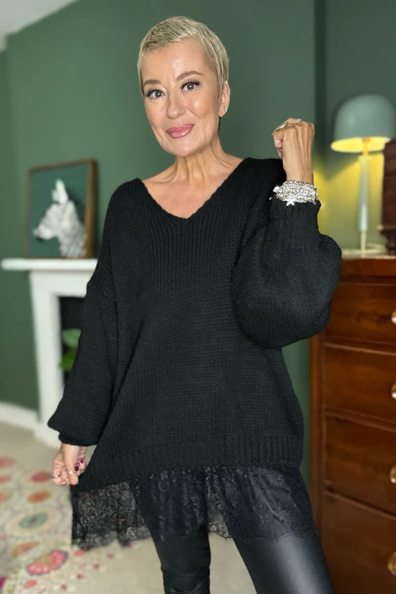 Easy Layer V Neck Jumper - Image 3