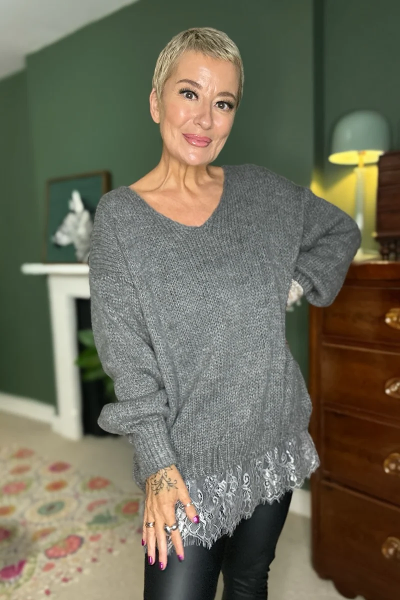 Easy Layer V Neck Jumper - Image 7