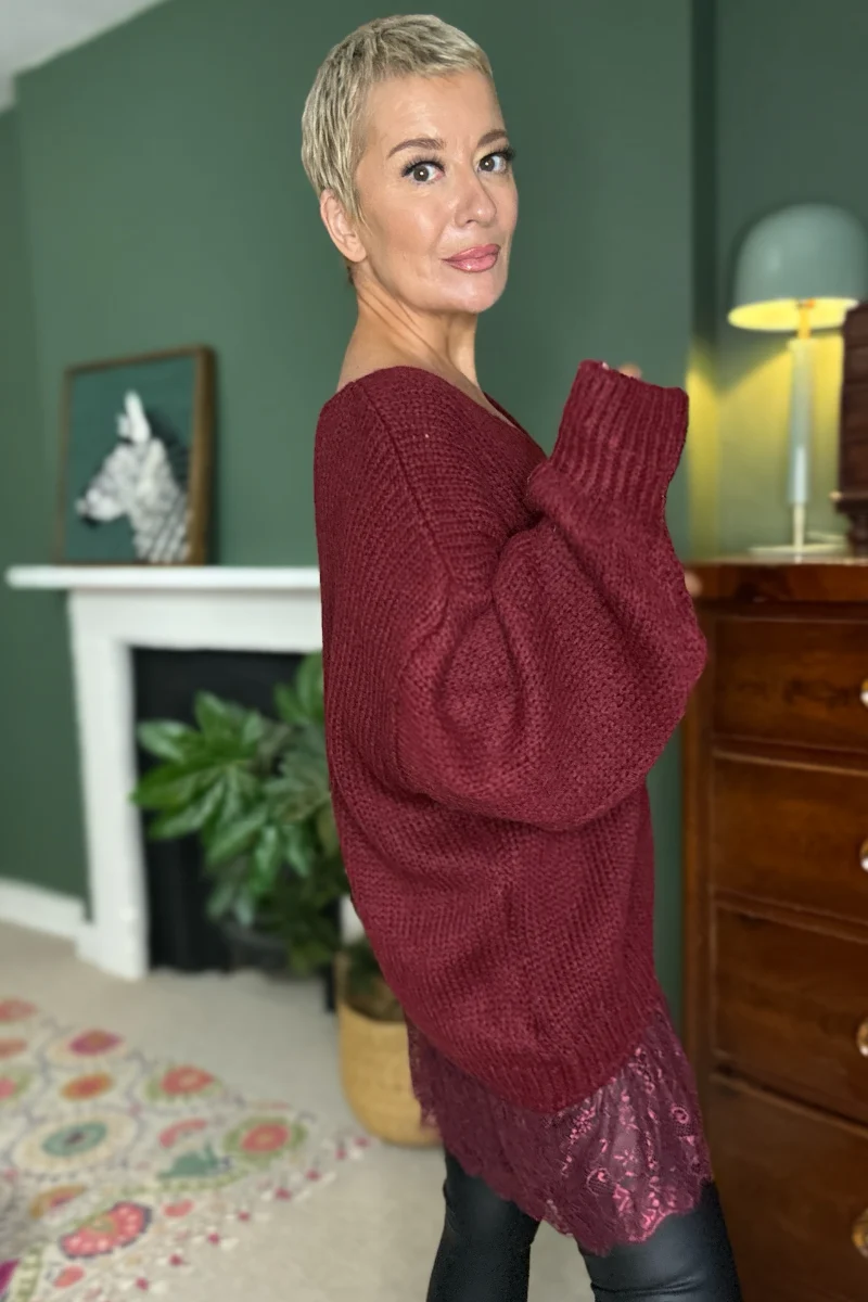 Easy Layer V Neck Jumper - Image 9