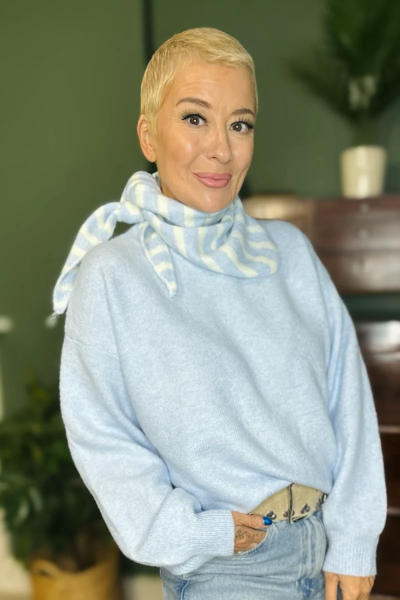 Everyday Stripe Neck Scarf - Image 3