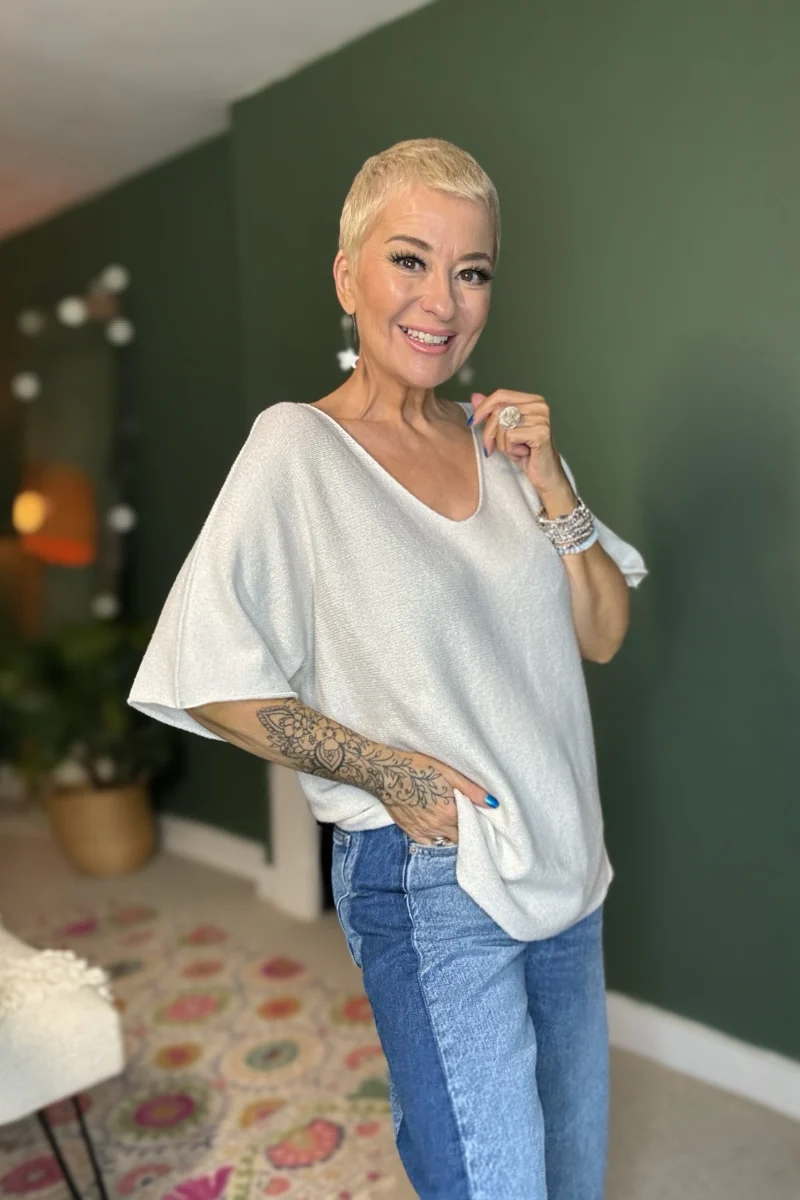 Everyday V Neck Knit - Image 3