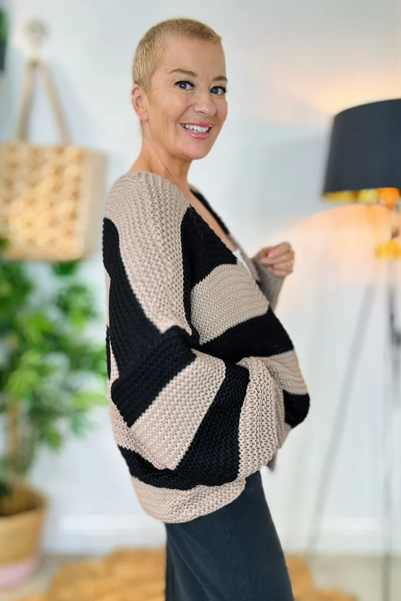 Fran Bold Striped Cardigan - Image 5