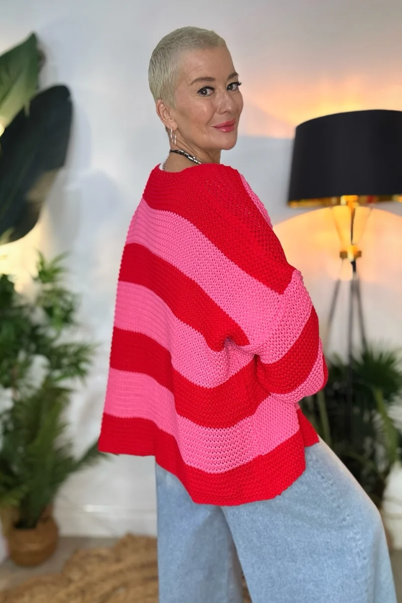 Fran Bold Striped Cardigan - Image 7