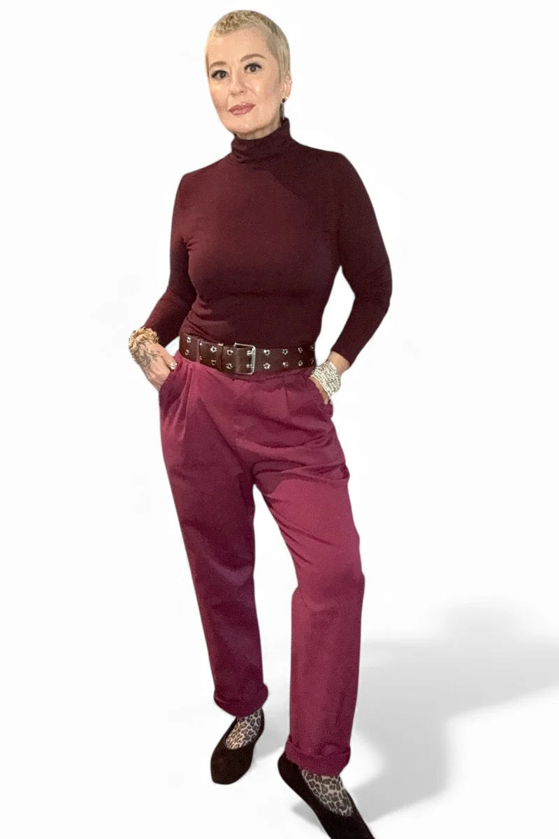 Frill Pocket Barrel Leg Trousers - Image 2