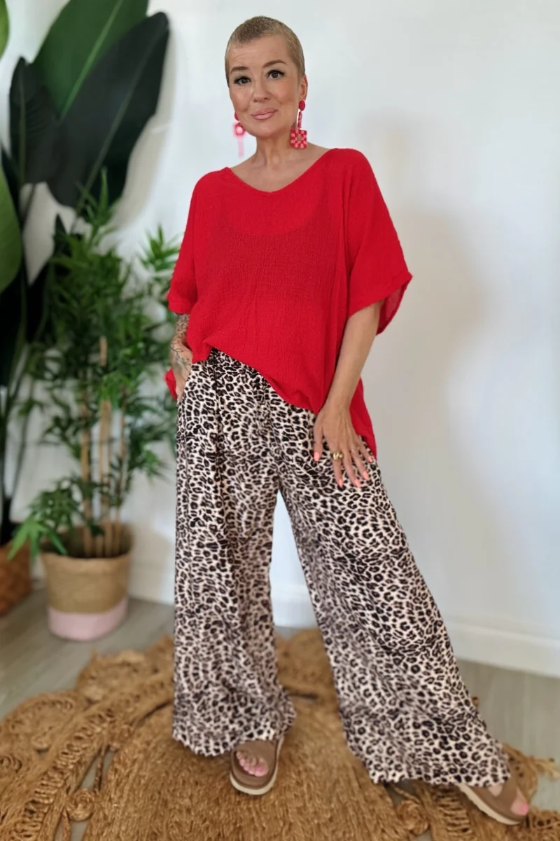 Goa Leopard Print Trousers - Image 4