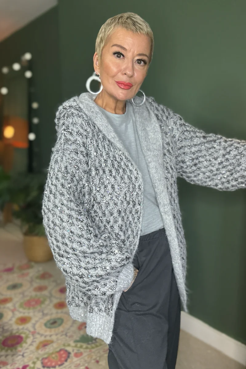 Hooded Heavyweight Cardigan - Image 3
