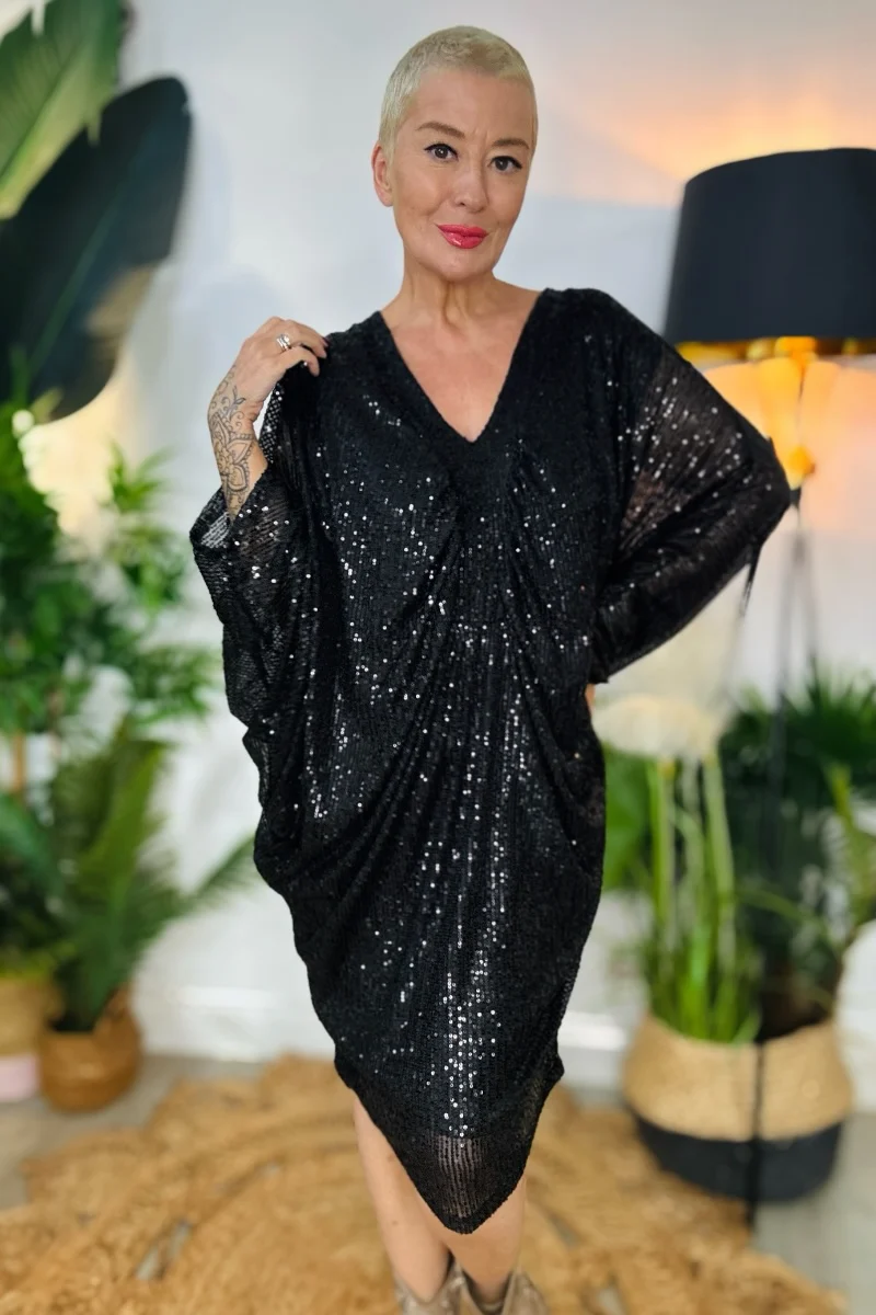 Jennifer Sequin Tunic Dress - Image 4