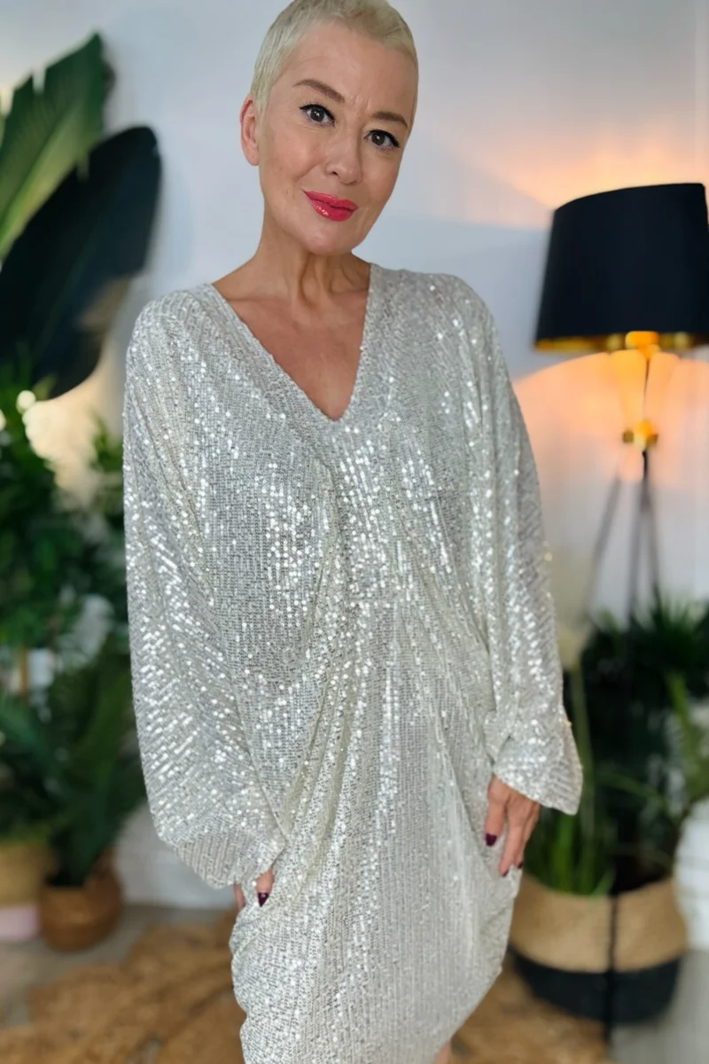 Jennifer Sequin Tunic Dress - Image 8