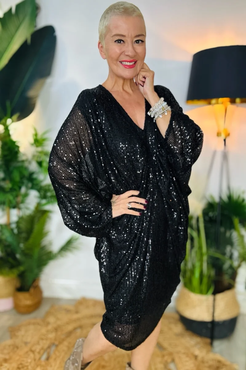 Jennifer Sequin Tunic Dress - Image 9
