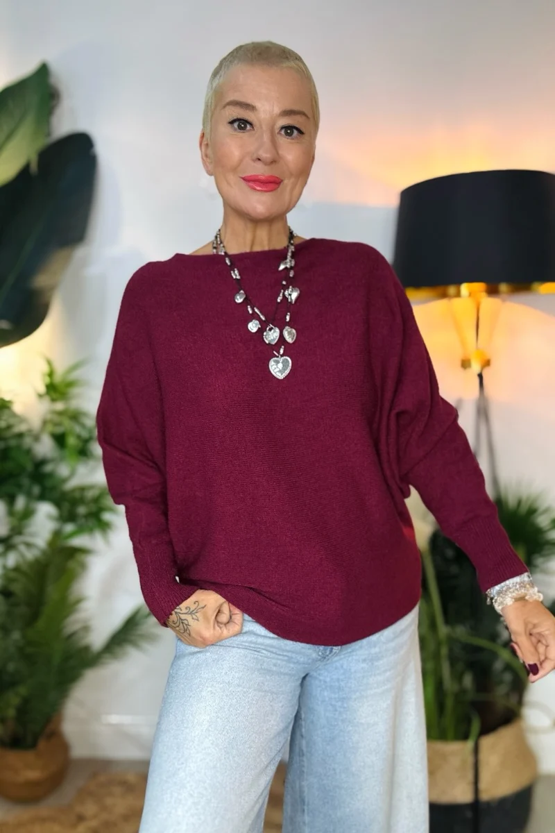 Keep It Simple Batwing Jumper - Image 3