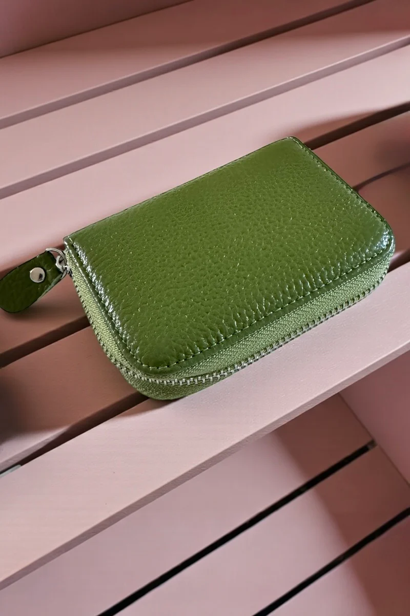 Leather Zipped Card Holder - Image 4