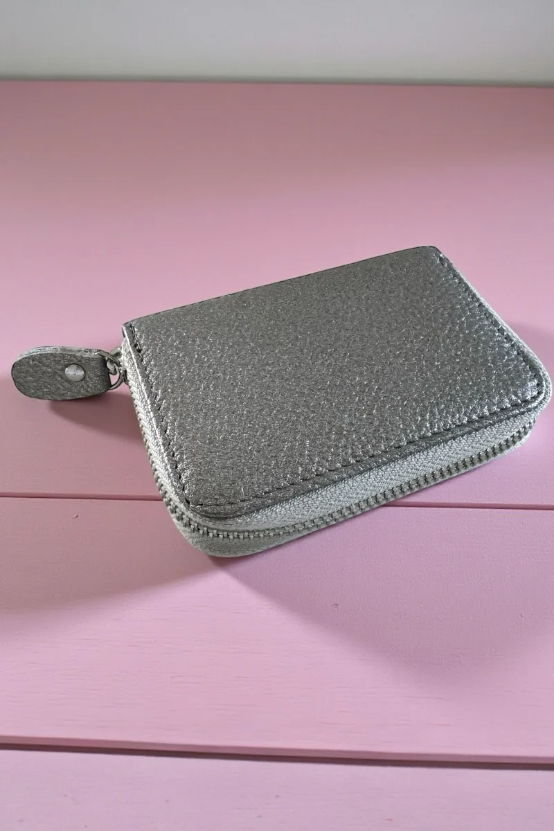 Leather Zipped Card Holder - Image 5