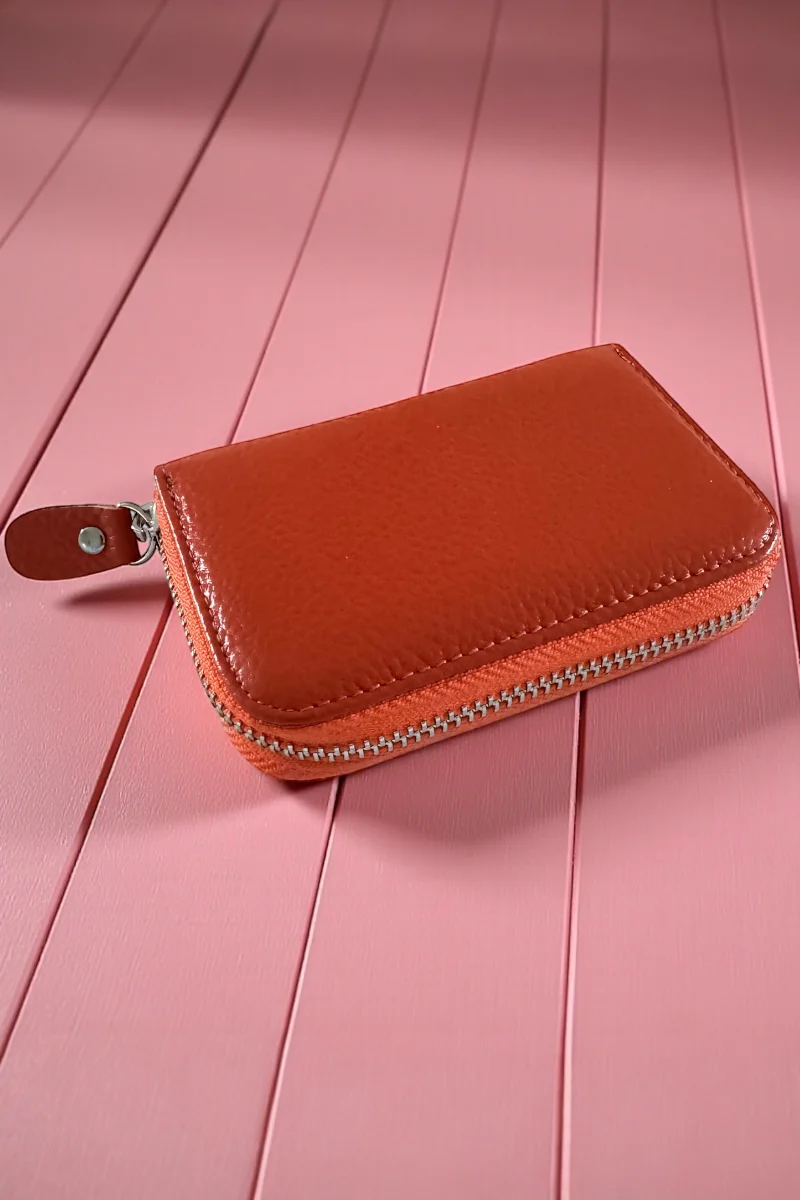 Leather Zipped Card Holder - Image 7