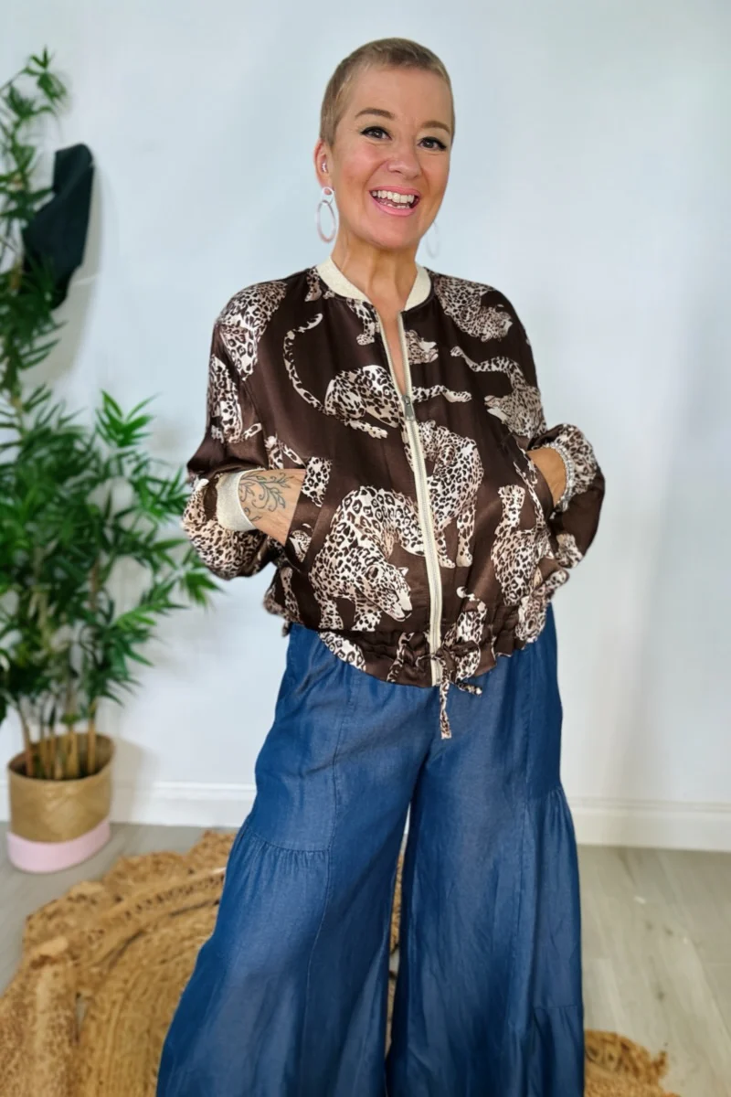 Leopard Bomber Jacket - Image 5