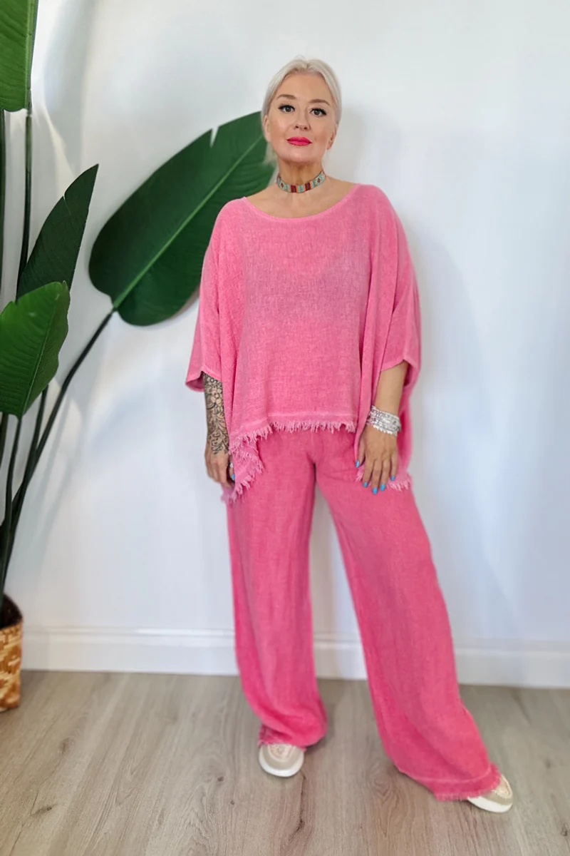 Lua Wide Leg Trousers - Image 4