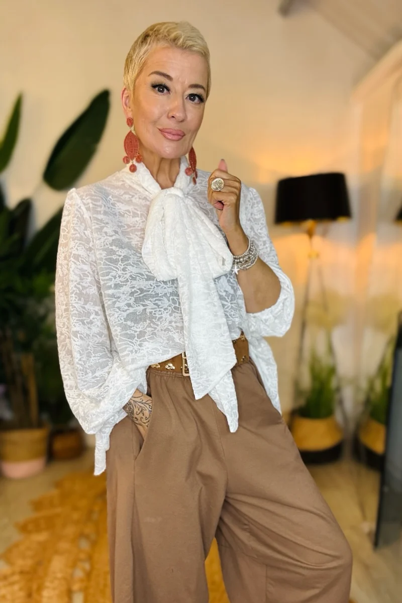 Luna Bow Blouse - Image 5