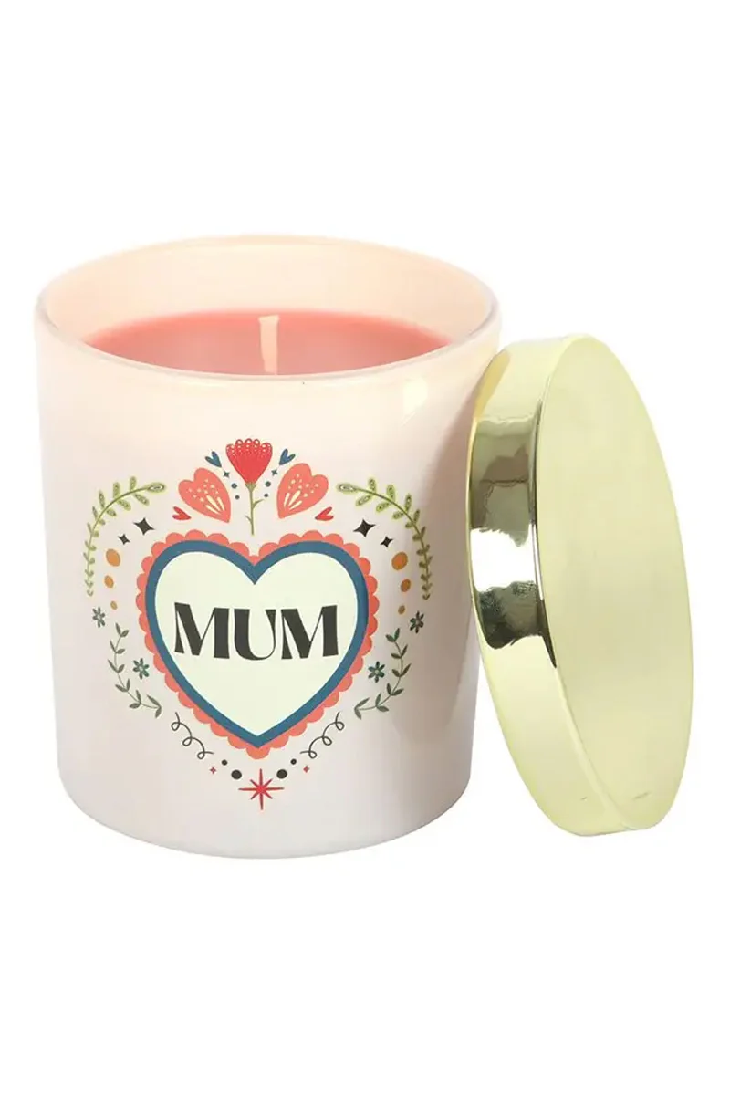 Mum Folk Heart French Tulip Mother's Day Candle - Image 2