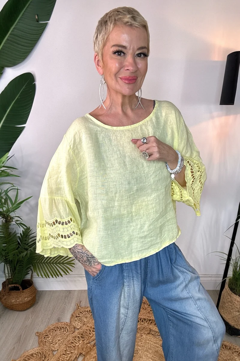 Olia Linen Top - Image 2