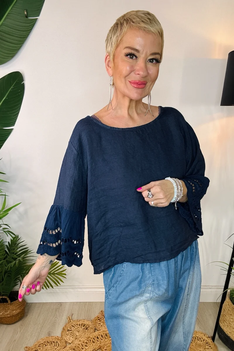Olia Linen Top - Image 3