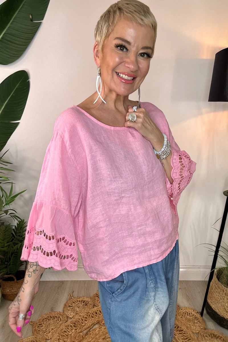 Olia Linen Top - Image 5