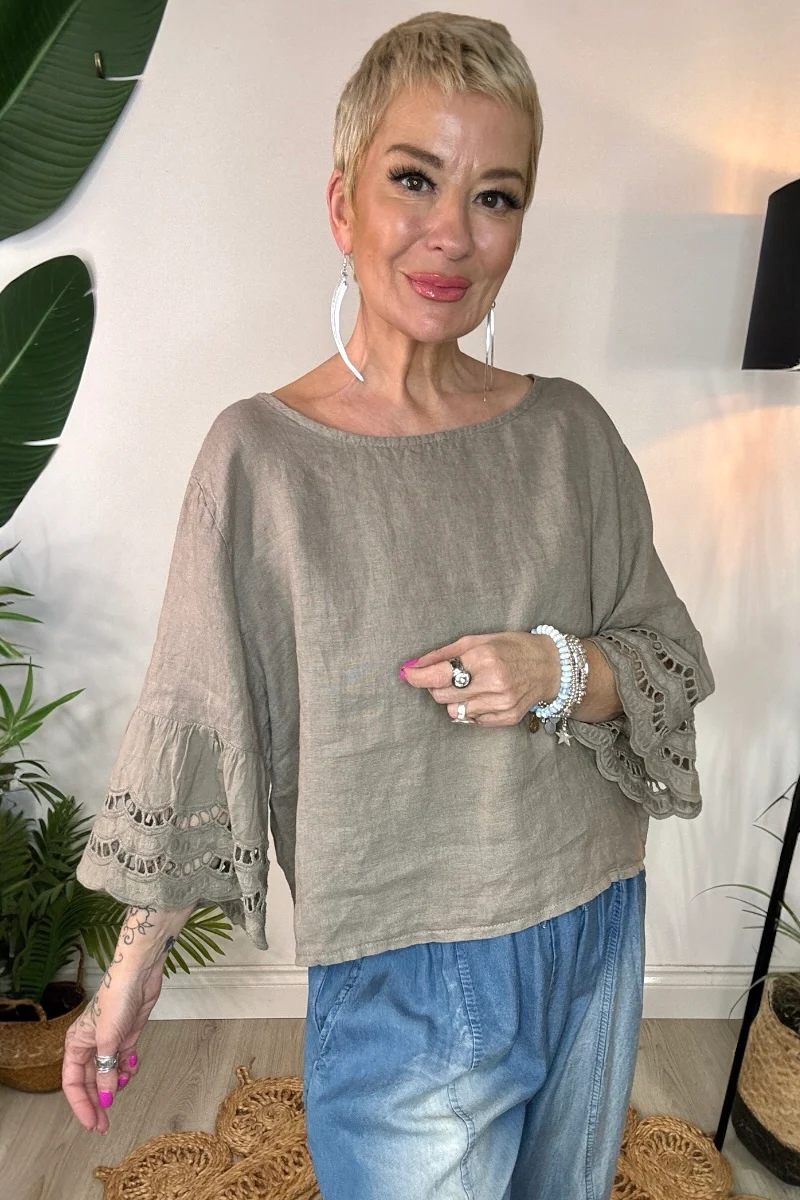 Olia Linen Top - Image 6