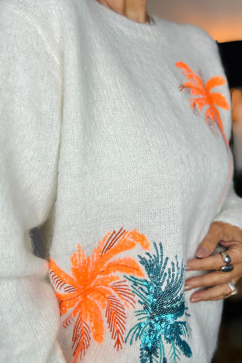 Palm Knitted Jumper - Image 3