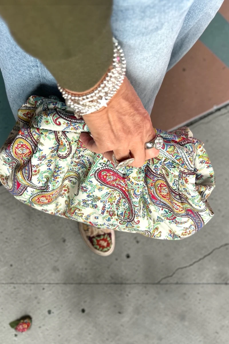Puffy Clutch Bag - Paisley - Image 2