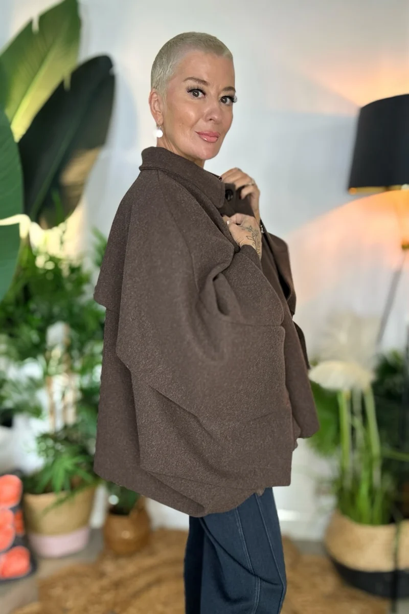 Reeva Poncho Cape Coat - Image 15