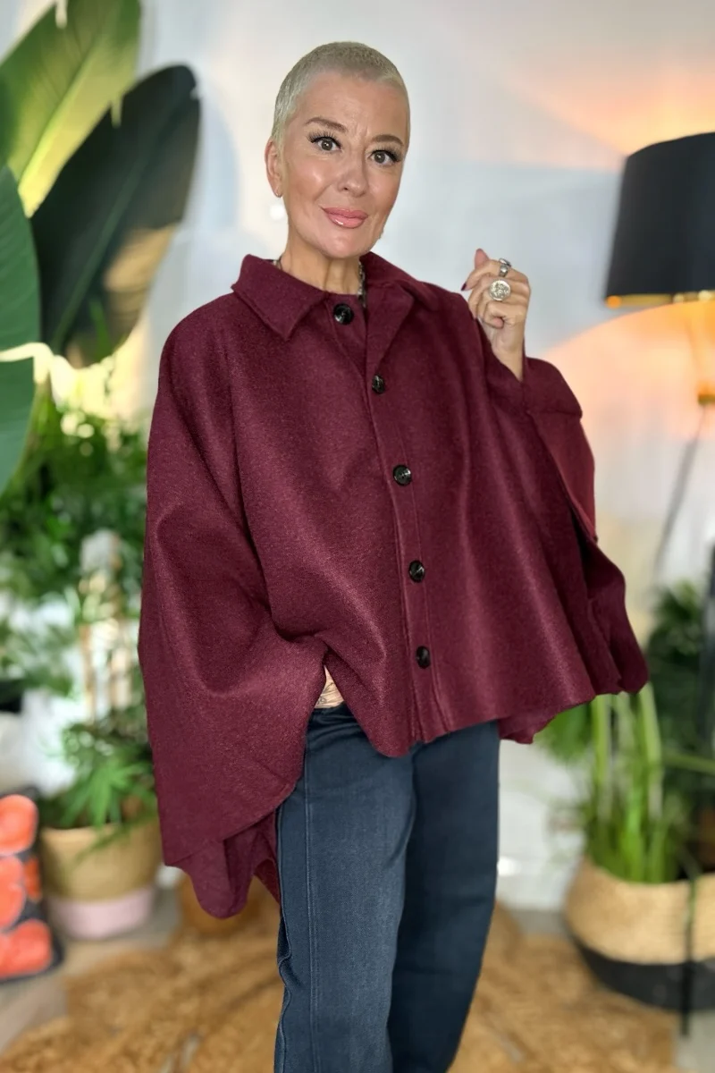 Reeva Poncho Cape Coat - Image 16