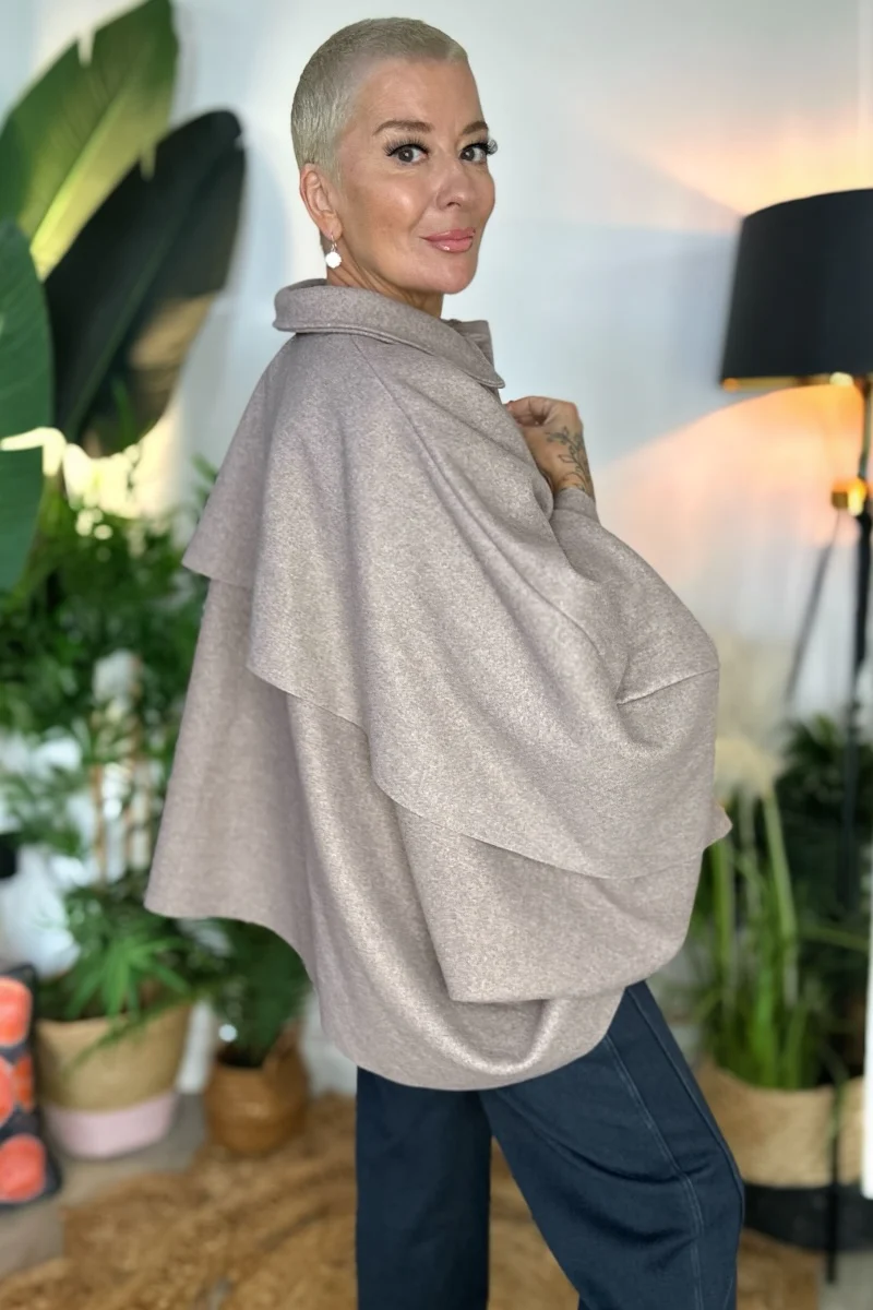 Reeva Poncho Cape Coat - Image 6