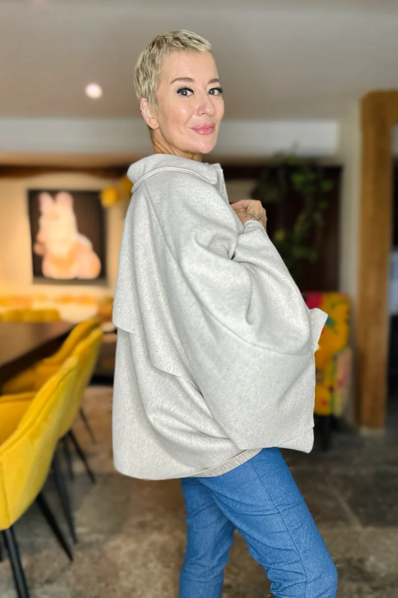 Reeva Poncho Cape Coat - Image 9