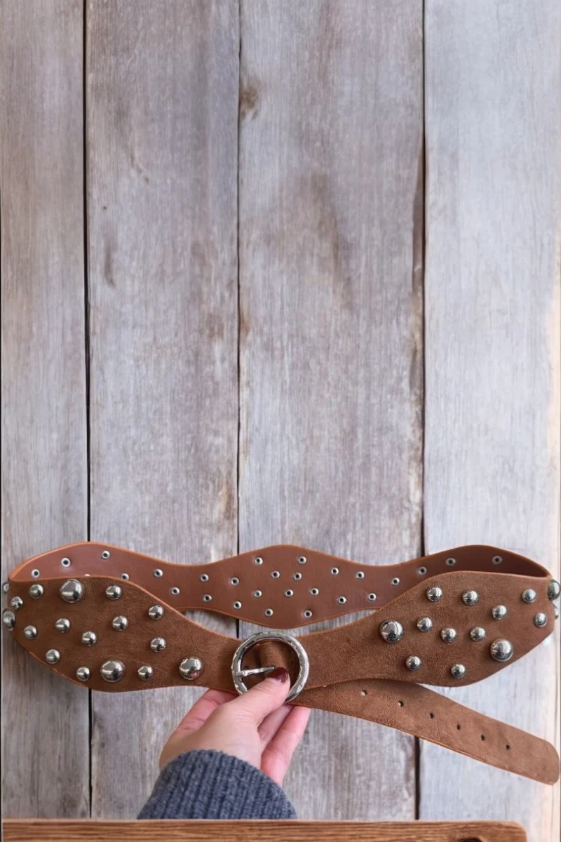 Riva Wave Stud Belt