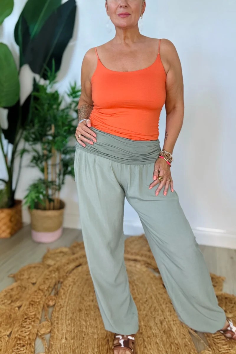 Slim Fit Harem Trousers - Image 5