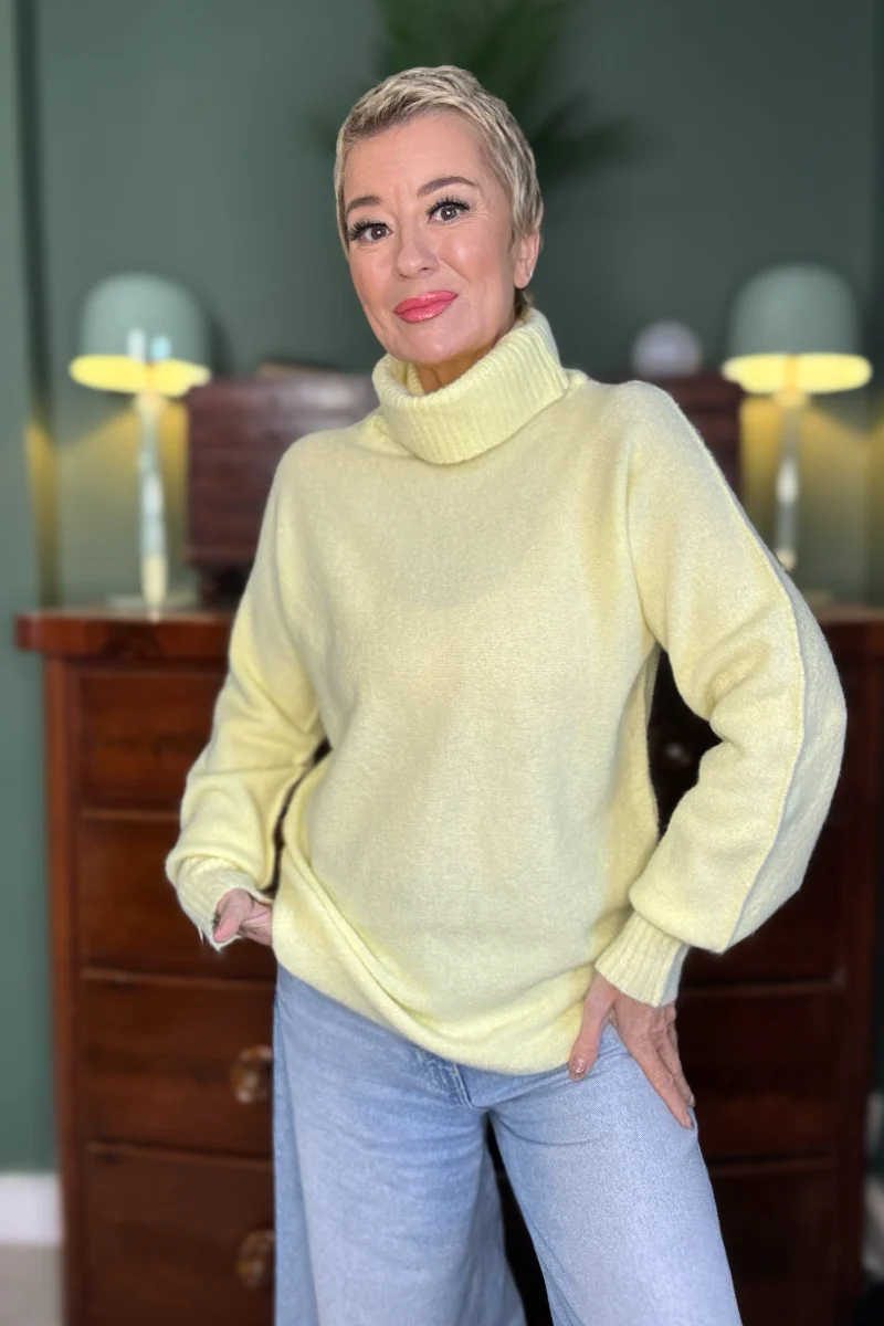 Soft Stretch Roll Neck Jumper - Image 2