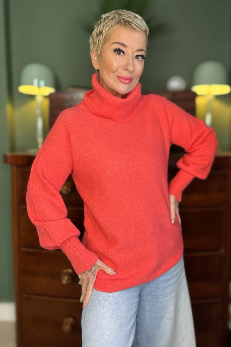 Soft Stretch Roll Neck Jumper - Image 6