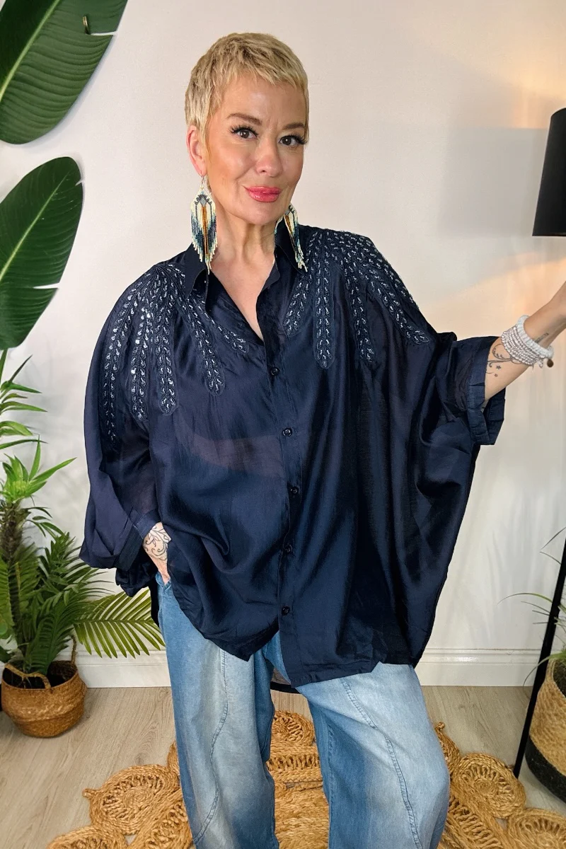 The Golden Hour Poncho Shirt - Image 2