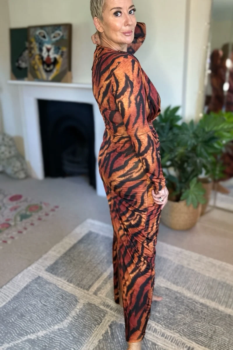 Tiger Kiss Midi Dress - Image 6