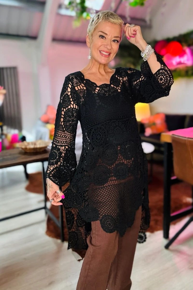 Zahara Crochet Tunic